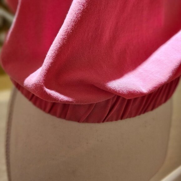 Express Y2K Pink Halter Ruched Neck and Ruched Waist Sleeveless Top  XS - Picture 8 of 10